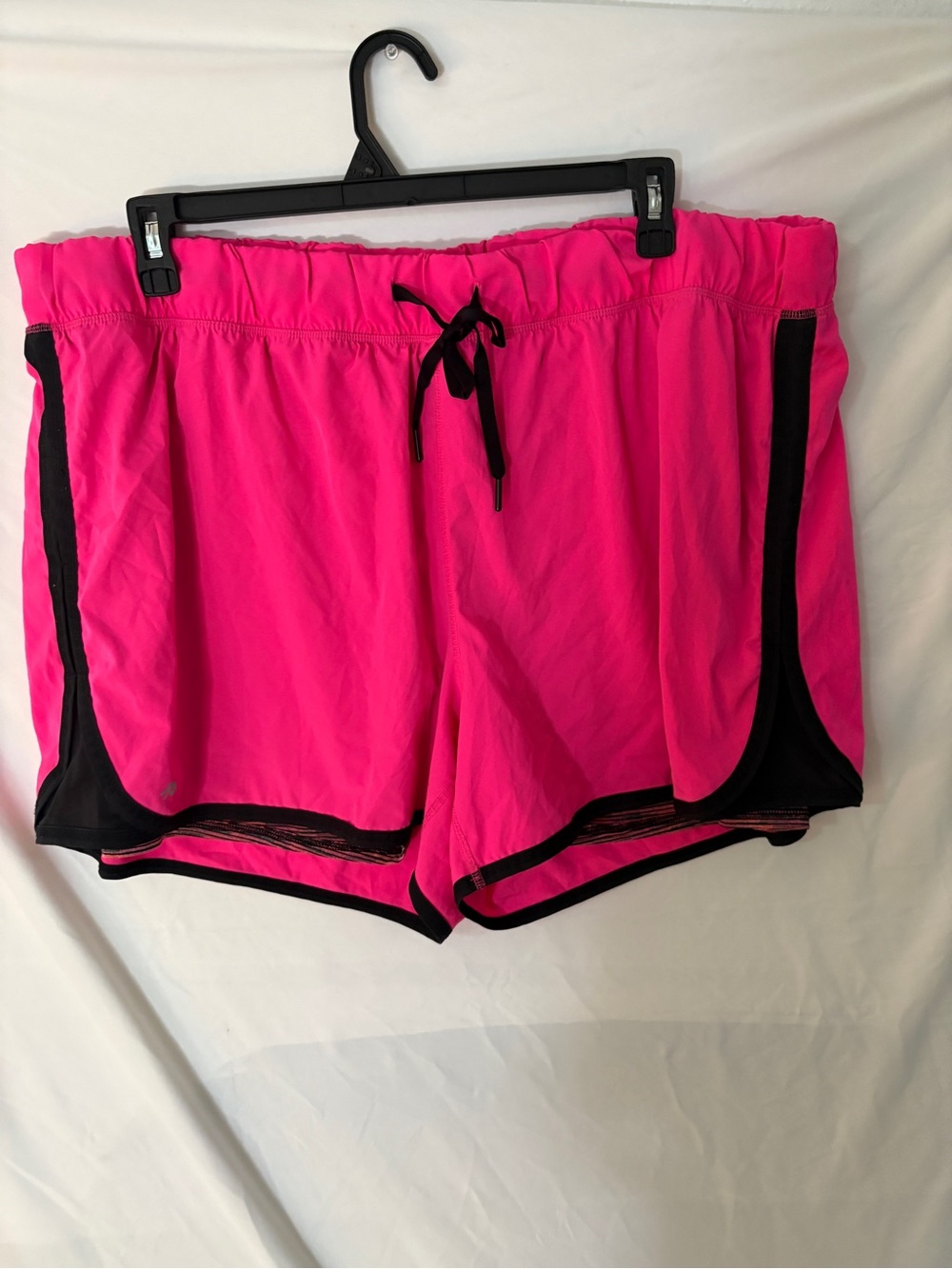 Ideology Hot Pink Athletic Shorts with Black Trim